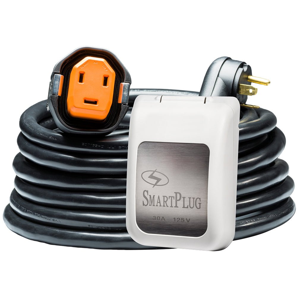 SmartPlug RV Kit 30 AMP Dual Configuration Cordset White Inlet Combo - 30 [R30303BM30PW] - Houseboatparts.com