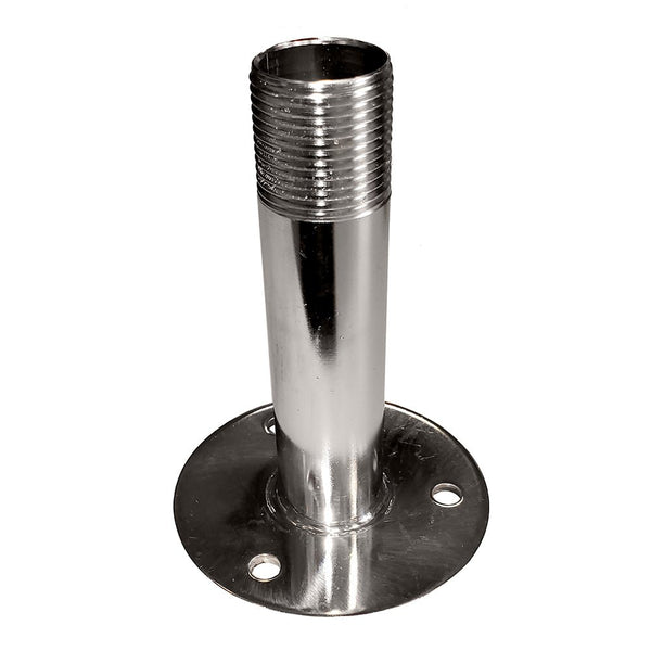 Sea-Dog Fixed Antenna Base 4-1/4" Size w/1"-14 Thread Formed 304 Stainless Steel [329515] - Houseboatparts.com