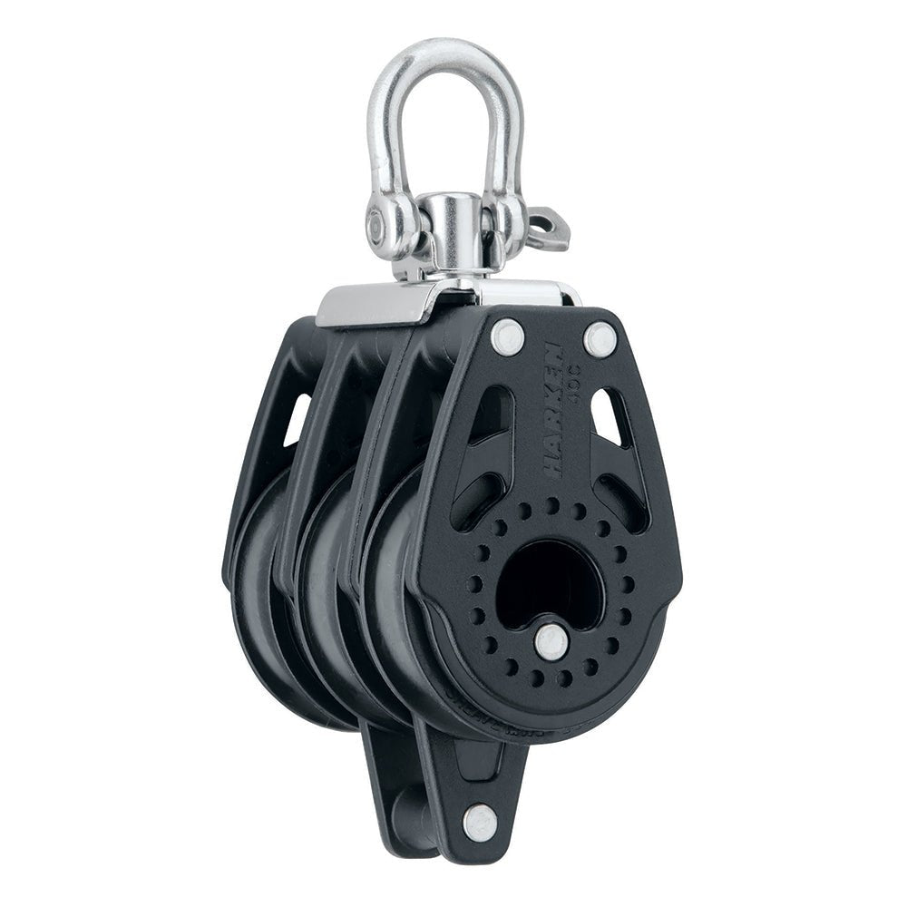 Harken 40mm Carbo Air Triple Swivel Block w/Becket [2641] - Houseboatparts.com