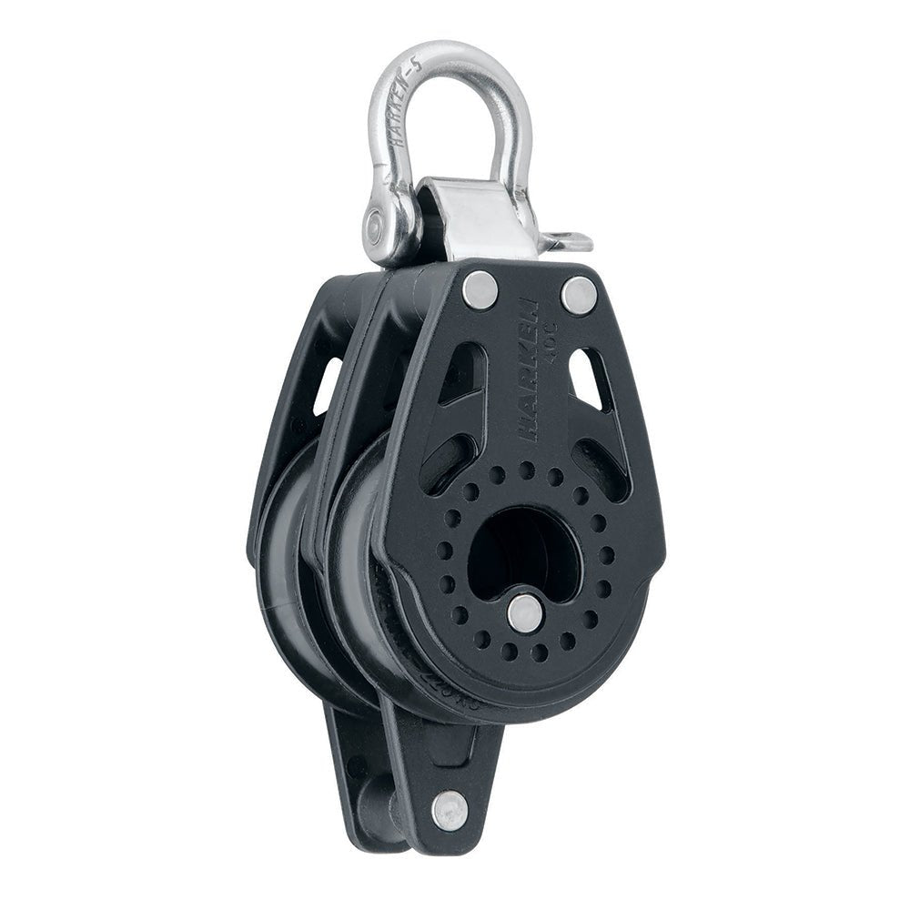 Harken 40mm Carbo Air Double Fixed Block w/Becket [2643] - Houseboatparts.com