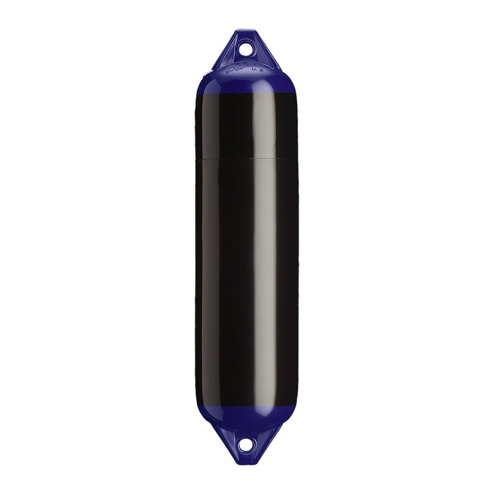 Polyform F-1 Twin Eye Fender 6" x 24" - Black [F-1-BLACK] - Houseboatparts.com