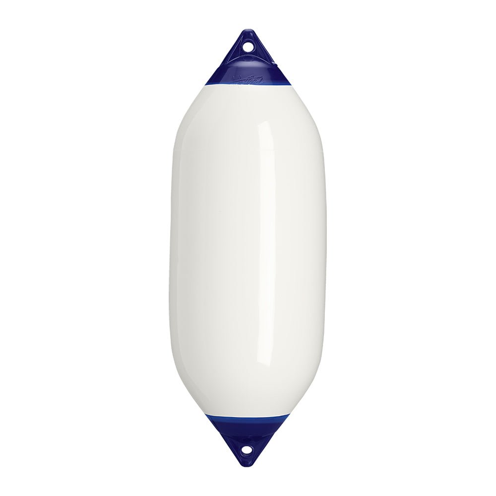 Polyform F-7 Twin Eye Fender 15" x 41" - White [F-7-WHITE] - Houseboatparts.com