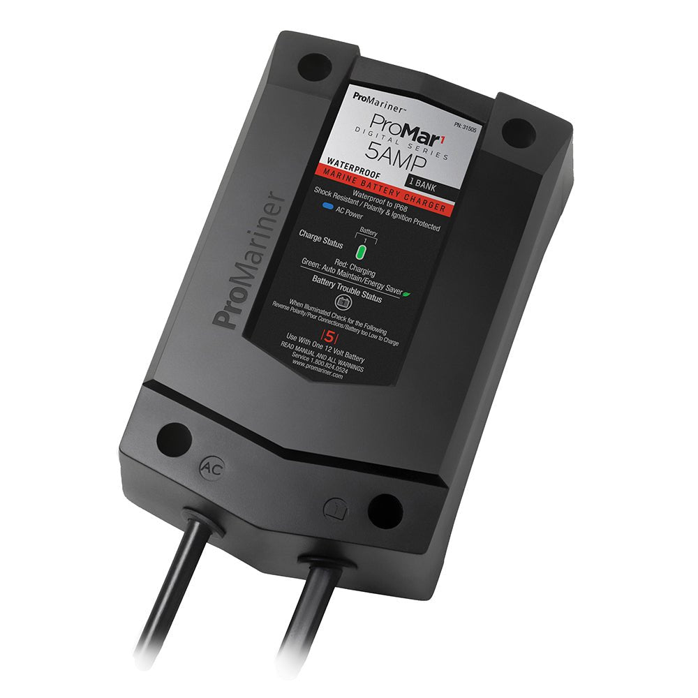 ProMariner ProMar1 DS Digital - 5 Amp - 1 Bank Charger [31505] - Houseboatparts.com