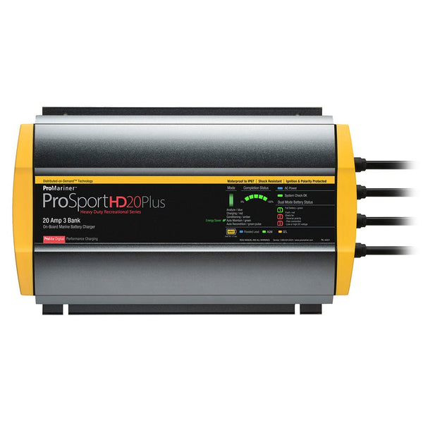 ProMariner ProSportHD 20 Plus Gen 4 - 20 Amp - 3 Bank Battery Charger [44021] - Houseboatparts.com