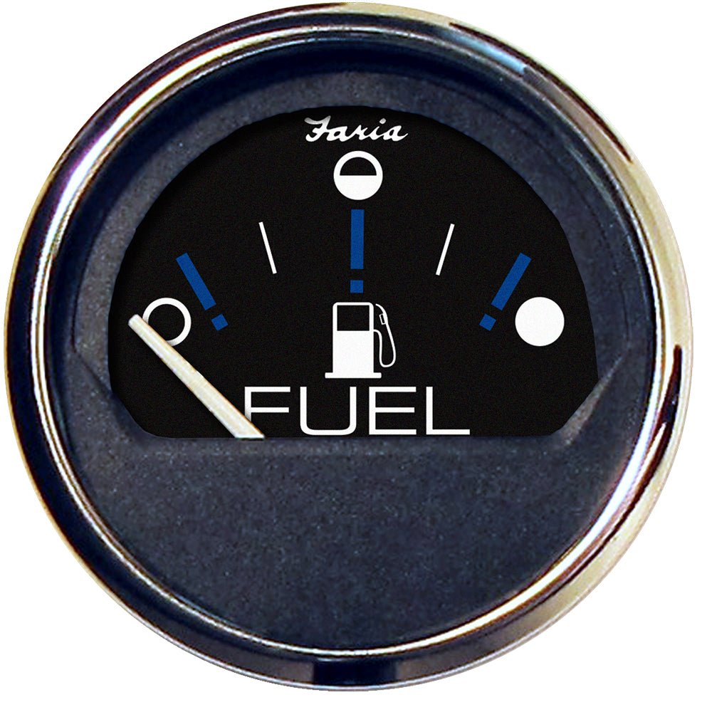 Faria Chesapeake Black 2" Fuel Level Gauge (Metric) [13721] - Houseboatparts.com