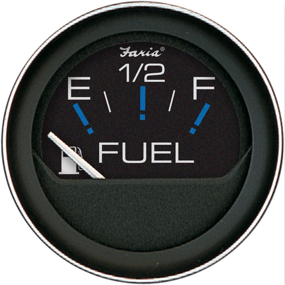 Faria Coral 2" Fuel Level Gauge (E-1/2-F) [13001] - Houseboatparts.com