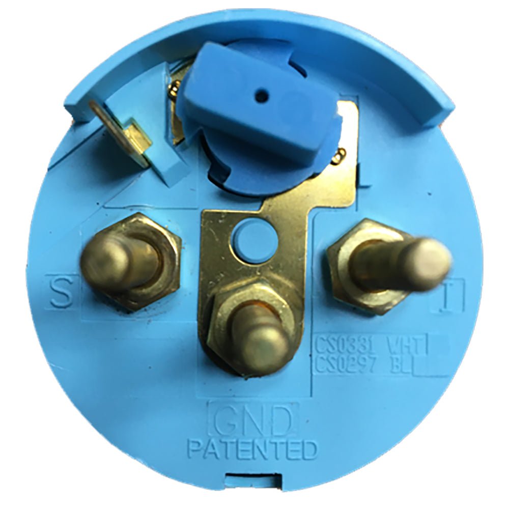 Faria Euro Black 2" Tank Level Gauge - Potable Water [12830] - Houseboatparts.com