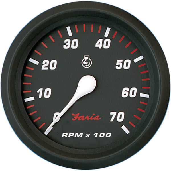 Faria Professional Red 4" Tachometer - 7,000 RPM [34617] - Houseboatparts.com