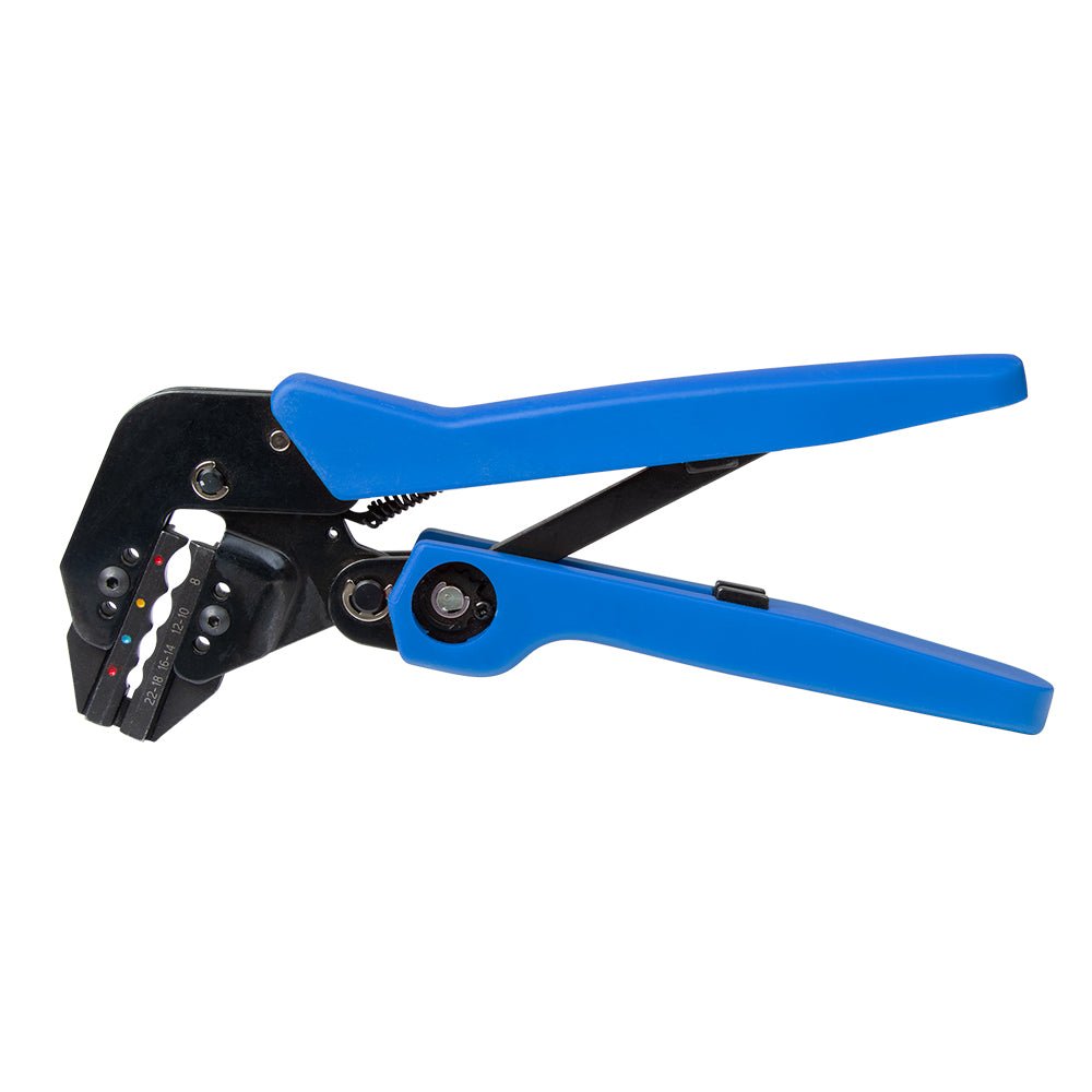 Ancor Angled 22 to 8 AWG Single Crimp Ratcheting Crimper [703015] - Houseboatparts.com