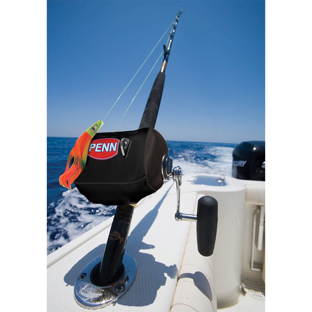 PENN Neoprene Conventional Reel Cover - MEDRC - Black - Medium [1178862] - Houseboatparts.com