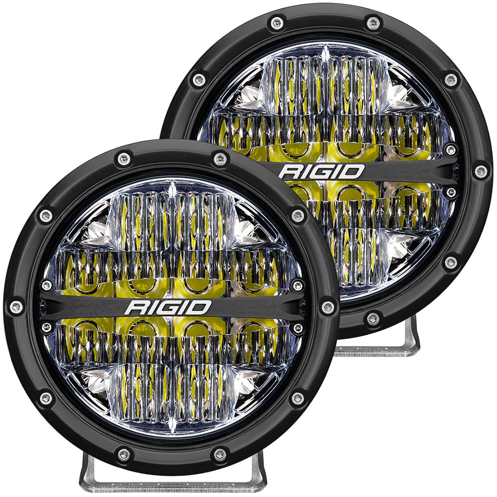 RIGID Industries 360-Series 6" LED Off-Road Fog Light Drive Beam w/White Backlight - Black Housing [36204] - Houseboatparts.com