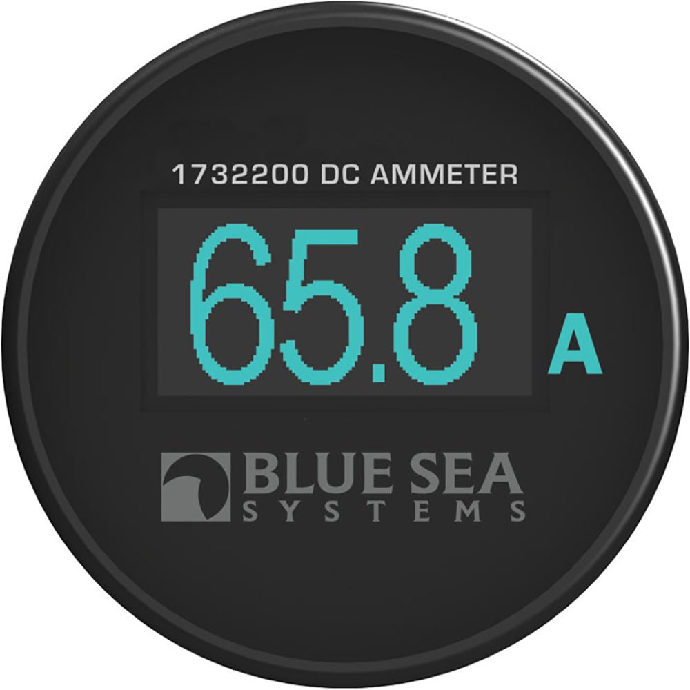 Blue Sea 1732200 Mini OLED Ammeter - Blue [1732200] - Houseboatparts.com