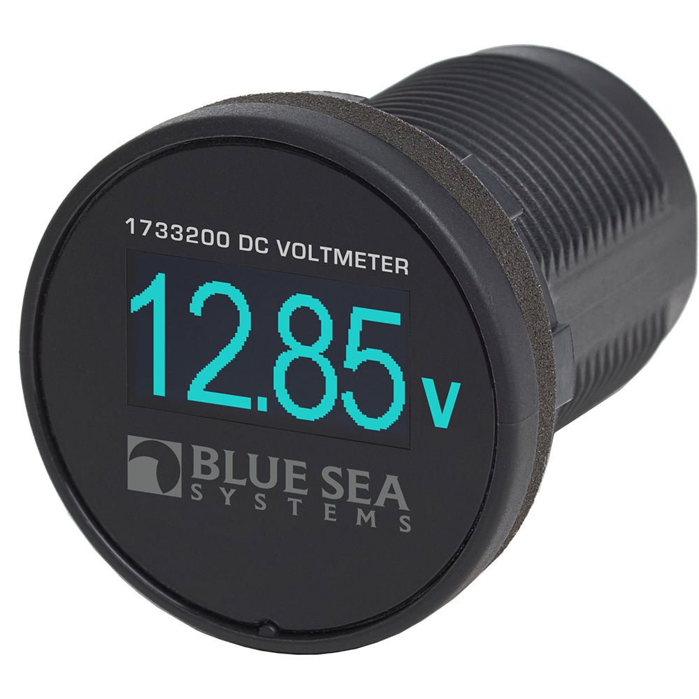 Blue Sea 1733200 Mini OLED Voltmeter - Blue [1733200] - Houseboatparts.com