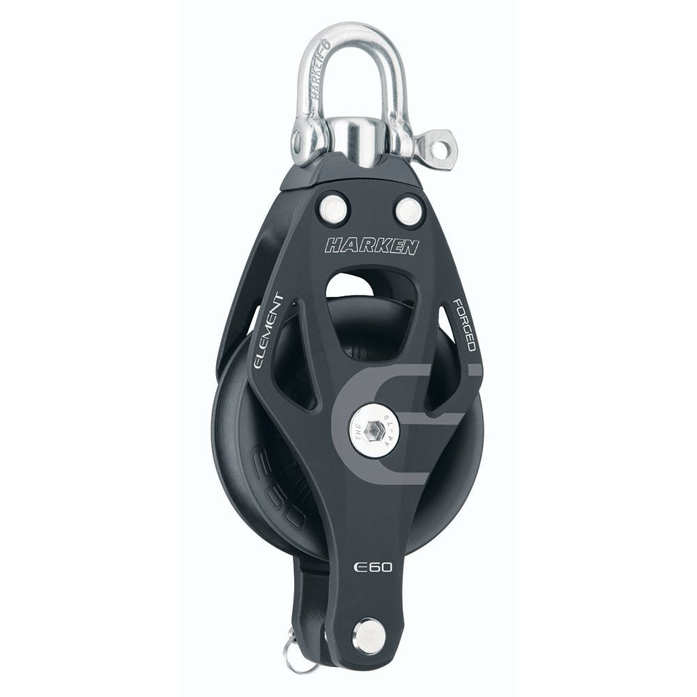 Harken 60mm Single Aluminum Element Block w/Swivel Becket [6261] - Houseboatparts.com