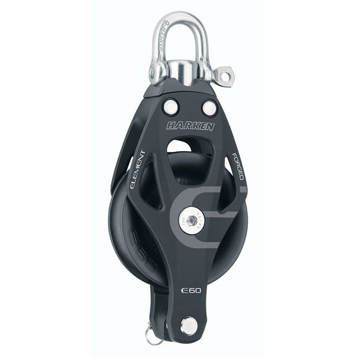 Harken 60mm Single Aluminum Element Block w/Swivel Becket [6261] - Houseboatparts.com