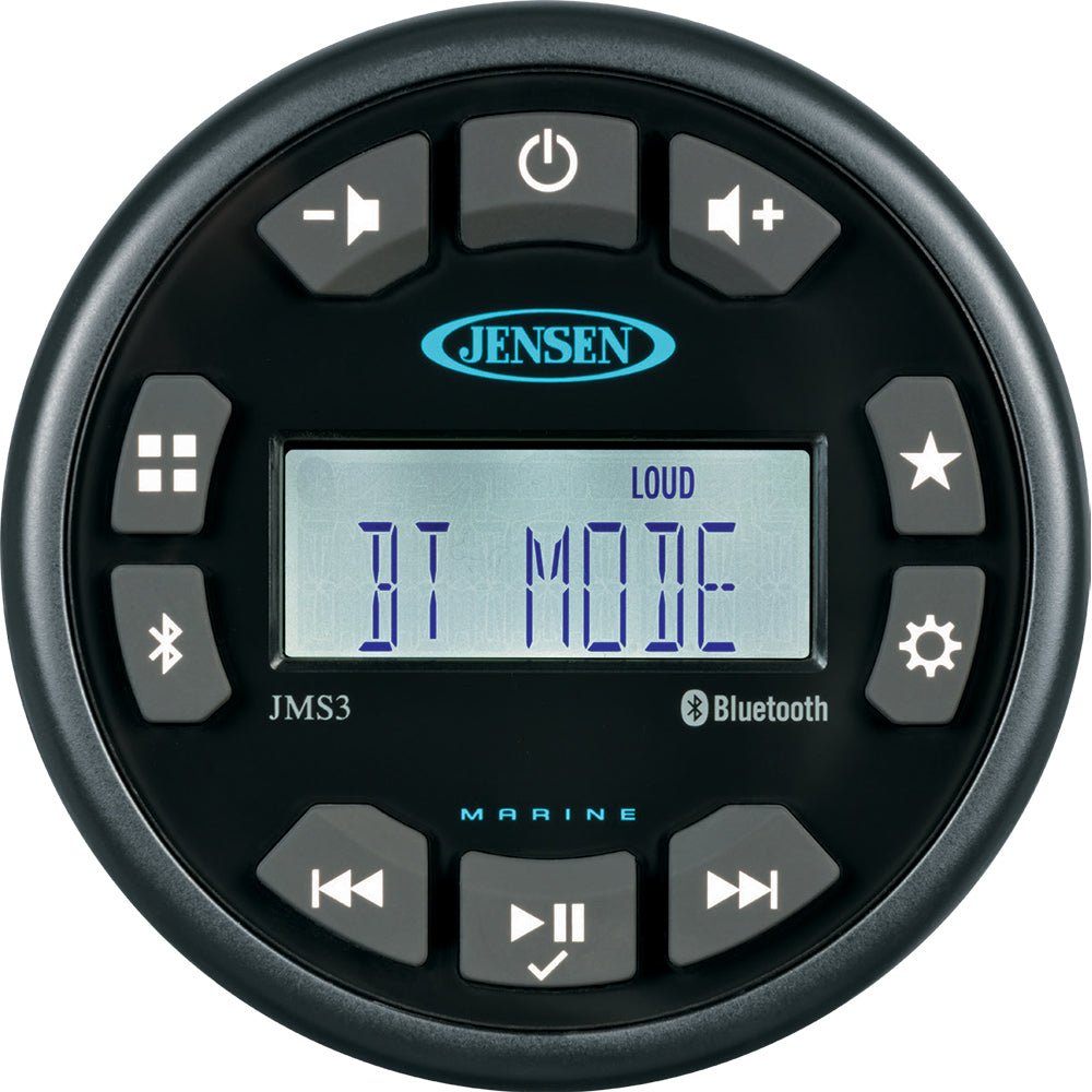 JENSEN JMS3RTL Stereo w/AM/FM/BT - Single Zone [JMS3RTL] - Houseboatparts.com