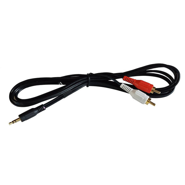 Fusion MS-CBRCA3.5 Input Cable - 1 Male (3.5 mm) to 2 Male RCA [010-12753-20] - Houseboatparts.com