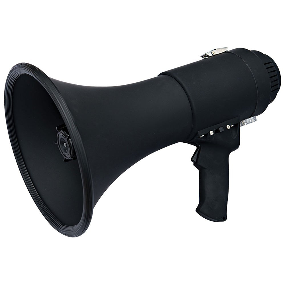 Speco All-Black Deluxe Megaphone w/Siren - 15W [ER370B] - Houseboatparts.com