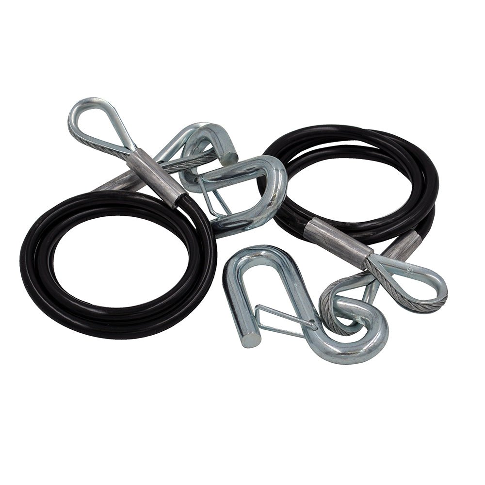C.E. Smith Safety Cables - 3500lb Capacity - PVC Coated - Pair [16662A] - Houseboatparts.com