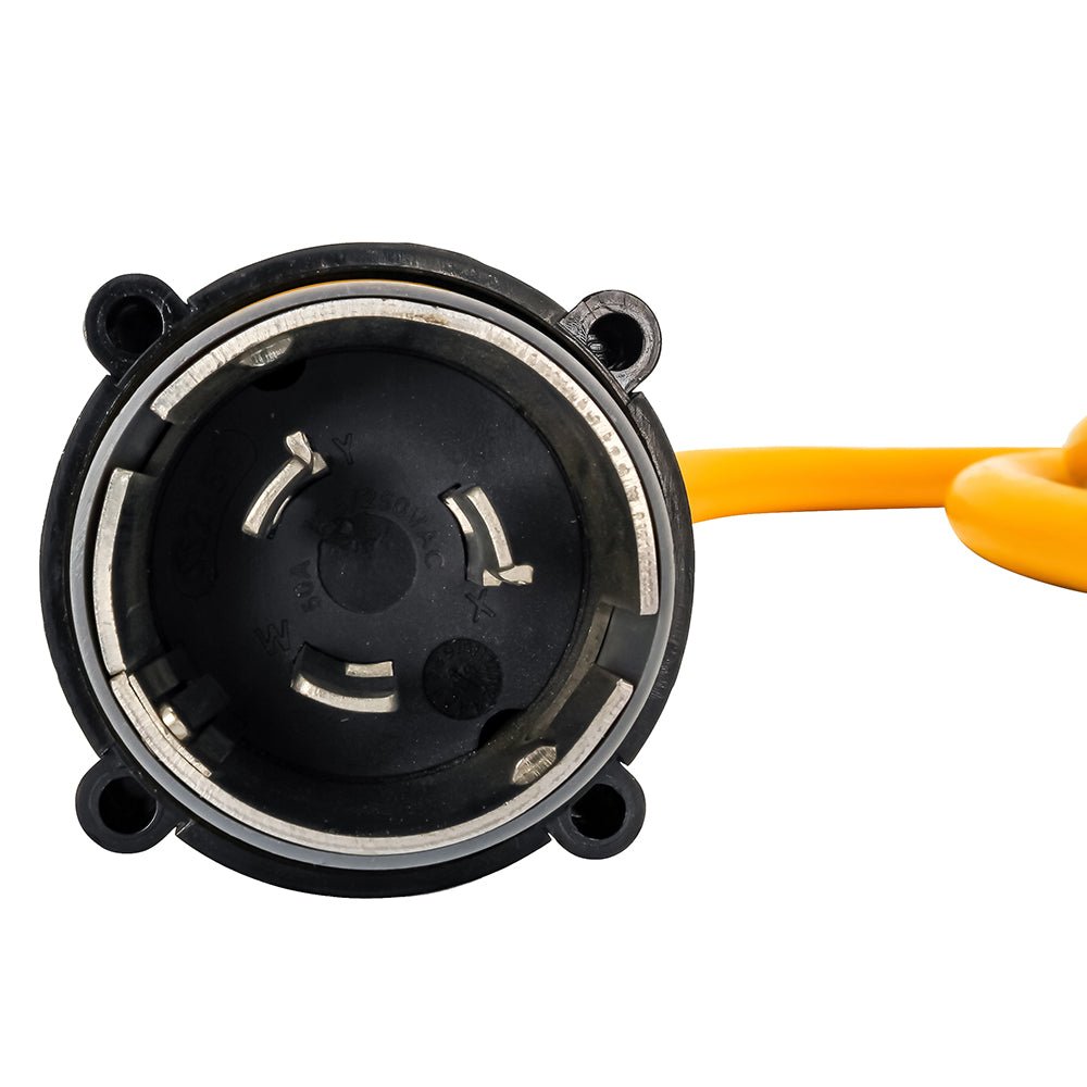 Camco 50 Amp Power Grip Marine Extension Cord - 25 M-Locking/F-Locking Adapter [55621] - Houseboatparts.com