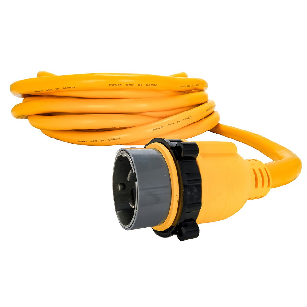 Camco 50 Amp Power Grip Marine Extension Cord - 50 M-Locking/F-Locking Adapter [55623] - Houseboatparts.com