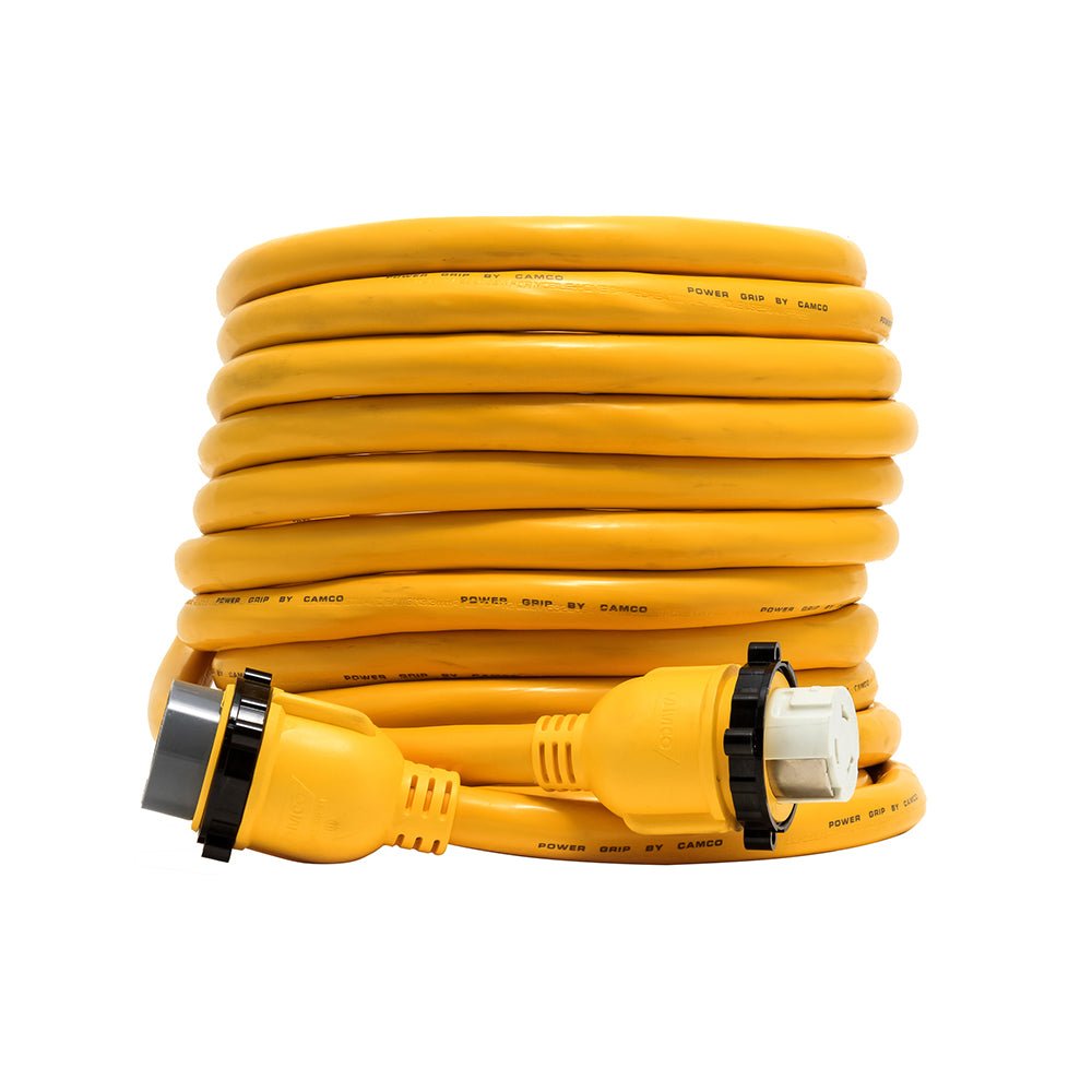 Camco 50 Amp Power Grip Marine Extension Cord - 50 M-Locking/F-Locking Adapter [55623] - Houseboatparts.com