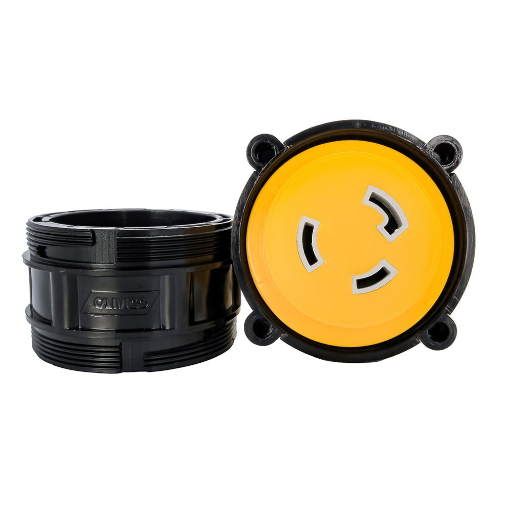 Camco 50AM/30AF Power Grip Marine 12" Locking Adapter - M-Lock/F-Locking Adapter [55625] - Houseboatparts.com