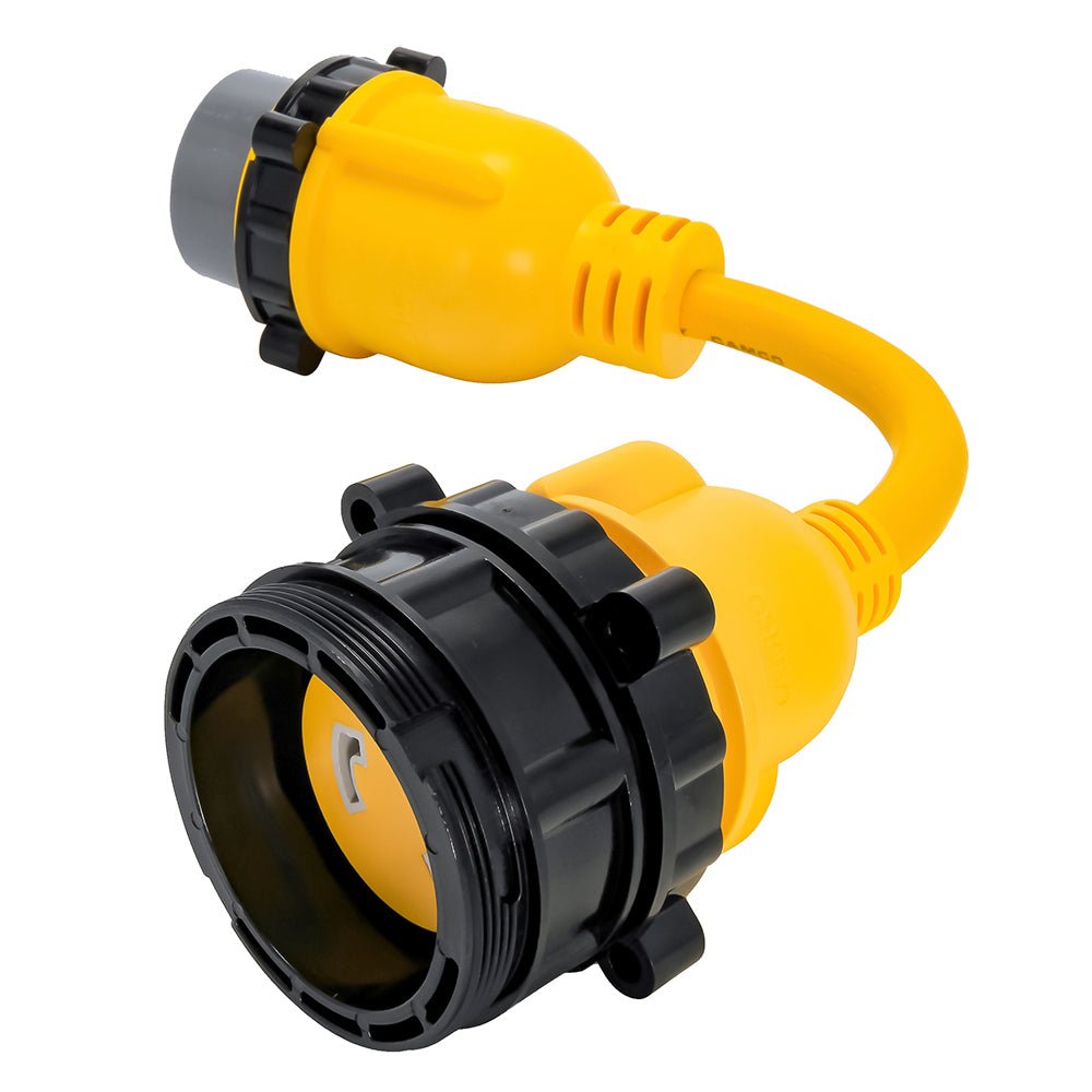 Camco 50AM/30AF Power Grip Marine 12" Locking Adapter - M-Lock/F-Locking Adapter [55625] - Houseboatparts.com