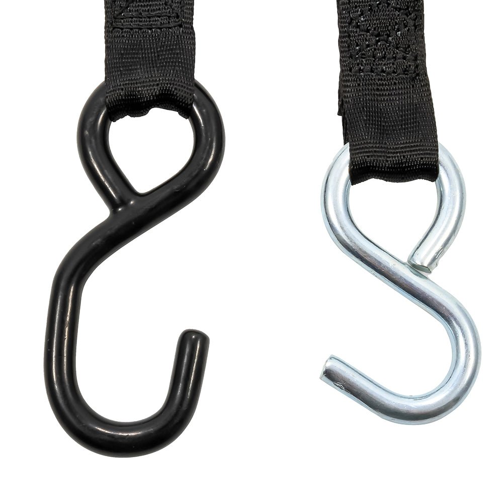 Camco Retractable Tie-Down Straps - 1" Width 6 Dual Hooks [50033] - Houseboatparts.com