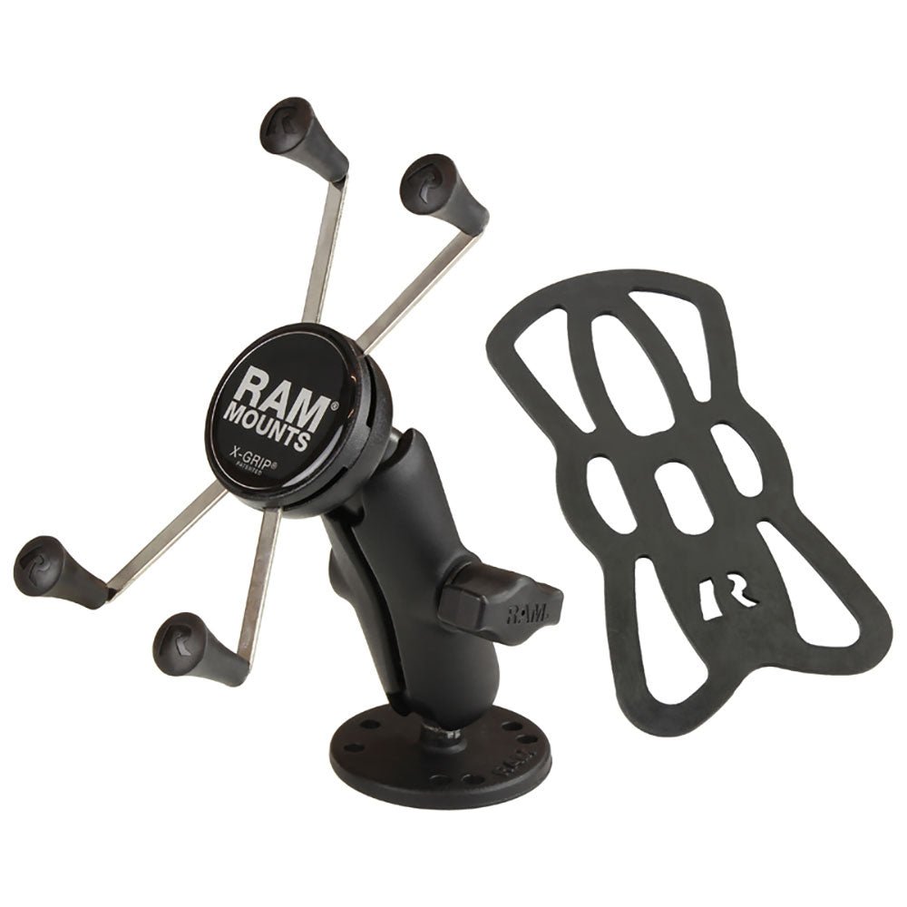 RAM Mount X-Grip Large Phone Mount with Drill-Down Base [RAM-B-138-UN10] - Houseboatparts.com