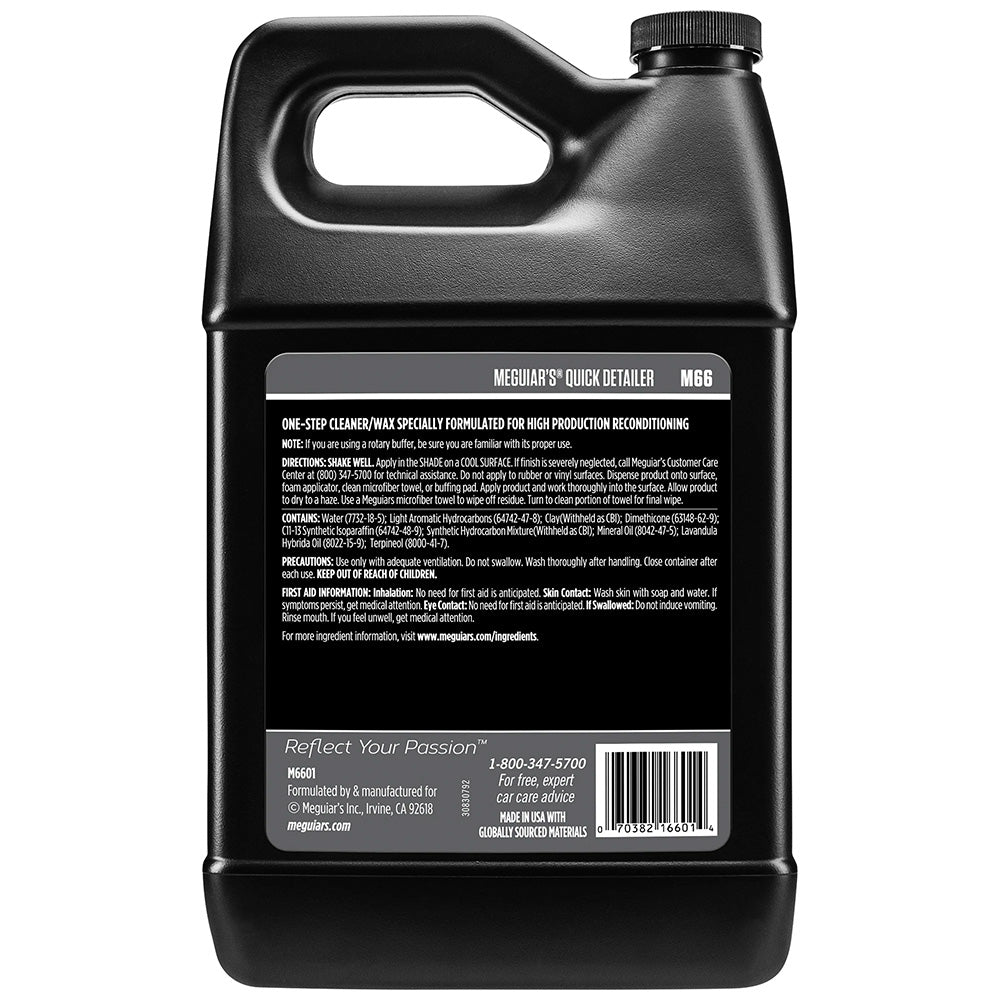 Meguiars Mirror Glaze Quick Detailer - 1 Gallon [M6601] - Houseboatparts.com