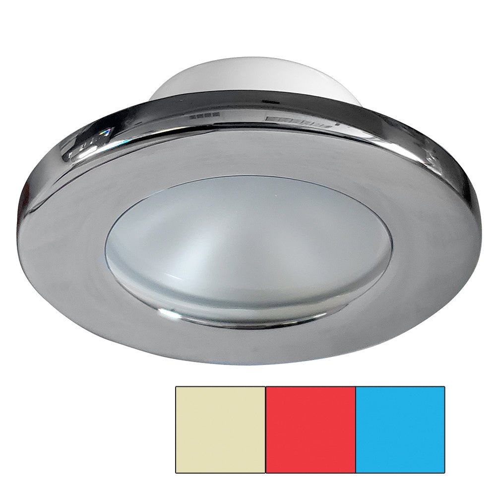 i2Systems Apeiron A3120 Screw Mount Light - Red, Warm White Blue - Chrome Finish [A3120Z-11HCE] - Houseboatparts.com