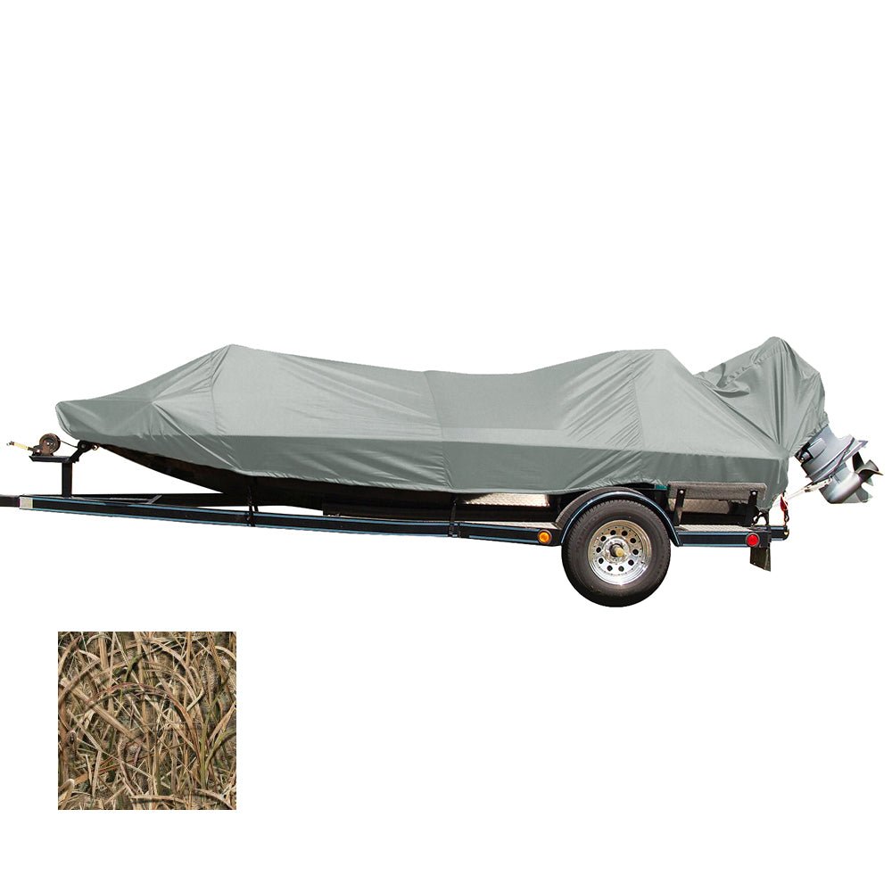 Carver Performance Poly-Guard Styled-to-Fit Boat Cover f/16.5 Jon Style Bass Boats - Shadow Grass [77816C-SG] - Houseboatparts.com