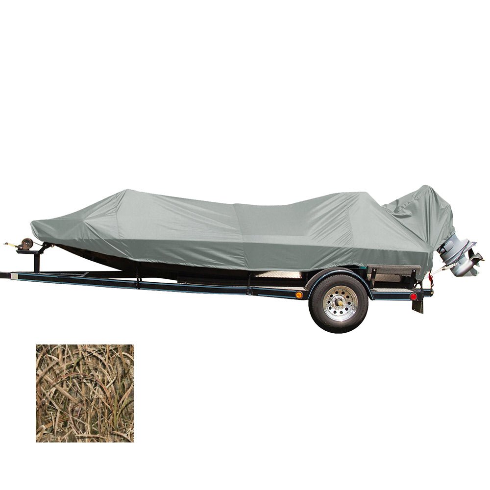 Carver Performance Poly-Guard Styled-to-Fit Boat Cover f/18.5 Jon Style Bass Boats - Shadow Grass [77818C-SG] - Houseboatparts.com