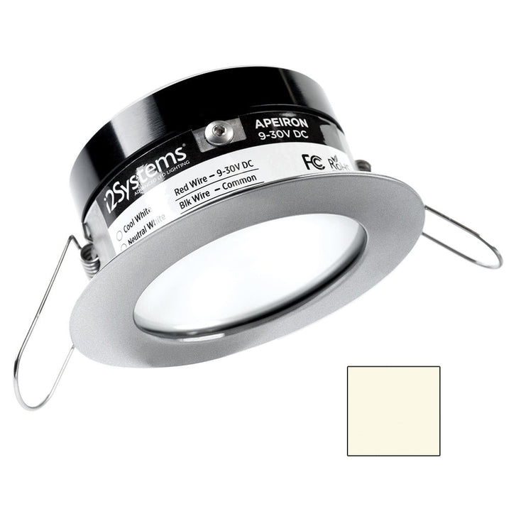 i2Systems Apeiron PRO A503 - 3W Spring Mount Light - Round - Neutral White - Brushed Nickel Finish [A503 - 41BBD] - Houseboatparts.com