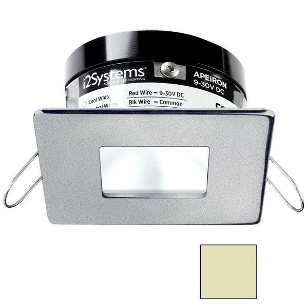 i2Systems Apeiron PRO A503 - 3W Spring Mount Light - Square/Square - Warm White - Brushed Nickel Finish [A503-44CBBR] - Houseboatparts.com