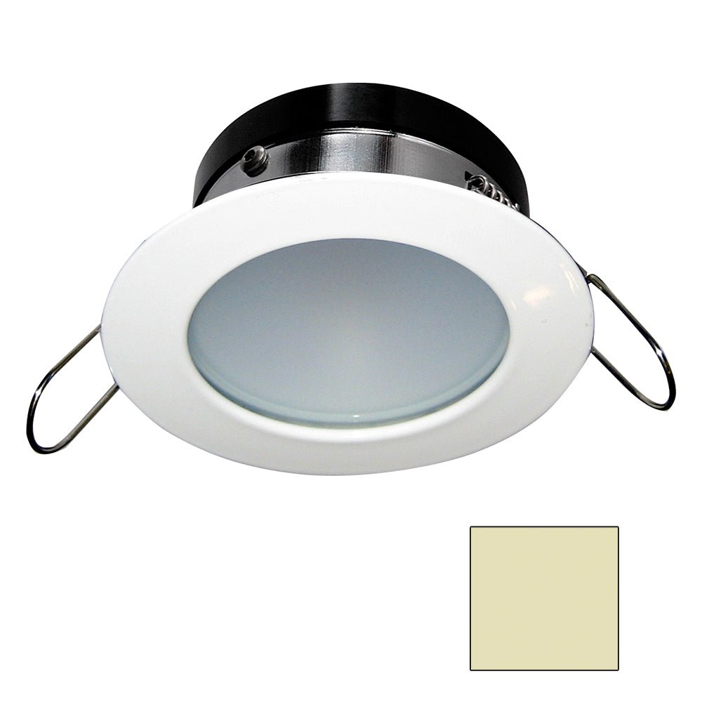 i2Systems Apeiron A1110Z - 4.5W Spring Mount Light - Round - Warm White - White Finish [A1110Z-31CAB] - Houseboatparts.com