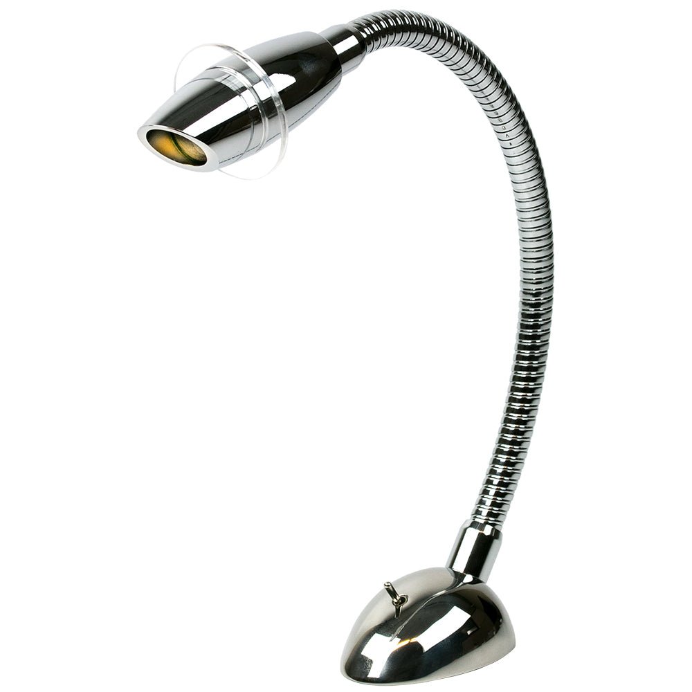 Sea-Dog Deluxe High Power LED Reading Light Flexible w/Switch - Cast 316 Stainless Steel/Chromed Cast Aluminum [404541-1] - Houseboatparts.com