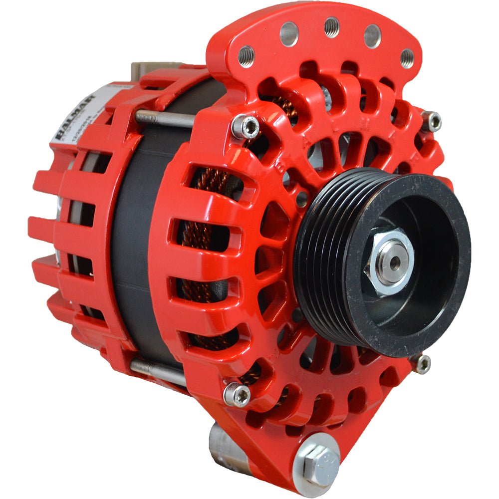 Balmar Alternator 170AMP, 12V, 1-2" Single Foot, K6 Pulley w/Internal Regulator Isolated Grounding [XT-SF-170-IR-IG] - Houseboatparts.com