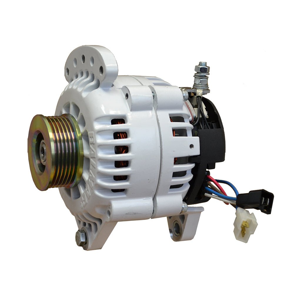 Balmar Alternator 120 Amp 12V 3.15" Dual foot Saddle Single K6 Pulley w/Isolated Grounding [60-120-K6] - Houseboatparts.com