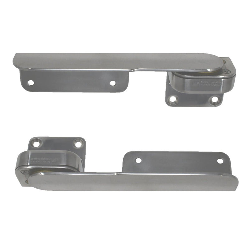TACO Command Ratchet Hinges - 9-3/8" - Polished 316 Stainless Steel - Pair [H25-0016] - Houseboatparts.com