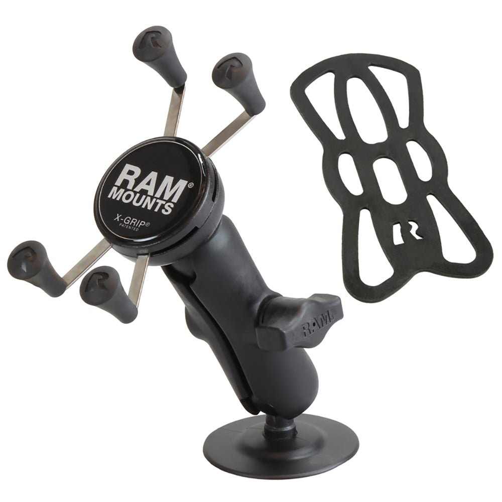 RAM Mount RAM X-Grip Phone Mount w/Flex Adhesive Base [RAP-B-378-UN7U] - Houseboatparts.com