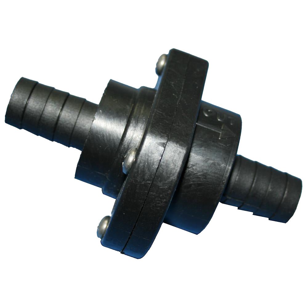 T-H Marine Double Barb Inline Scupper Check Valve - 3/4" - Black [ILS-750-DP] - Houseboatparts.com