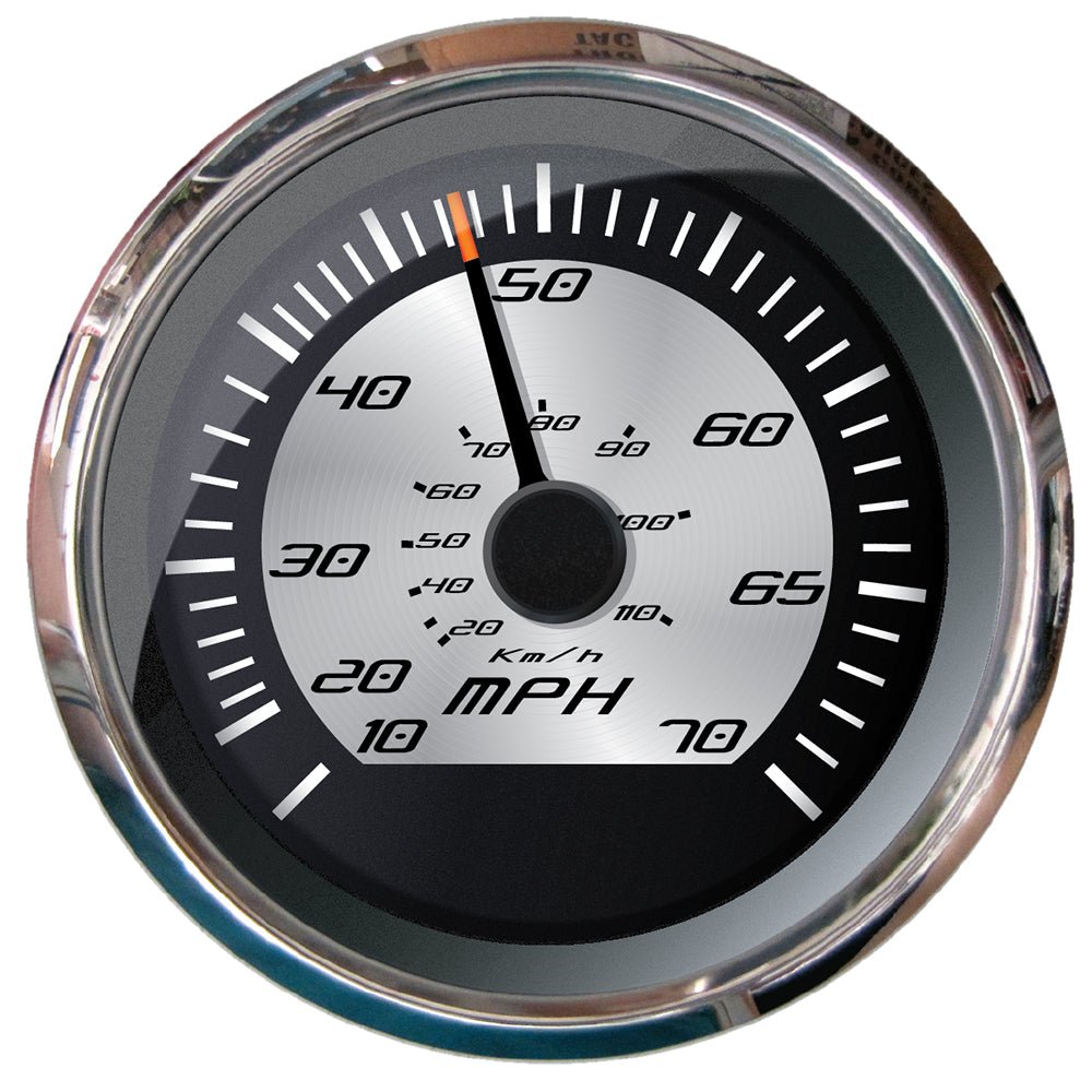 Faria Platinum 4" Speedometer - 70 MPH (Pitot) [22011] - Houseboatparts.com