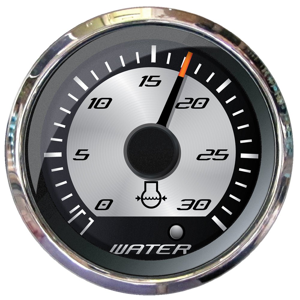 Faria Platinum 2" Water Pressure Gauge - 30 PSI [22023] - Houseboatparts.com