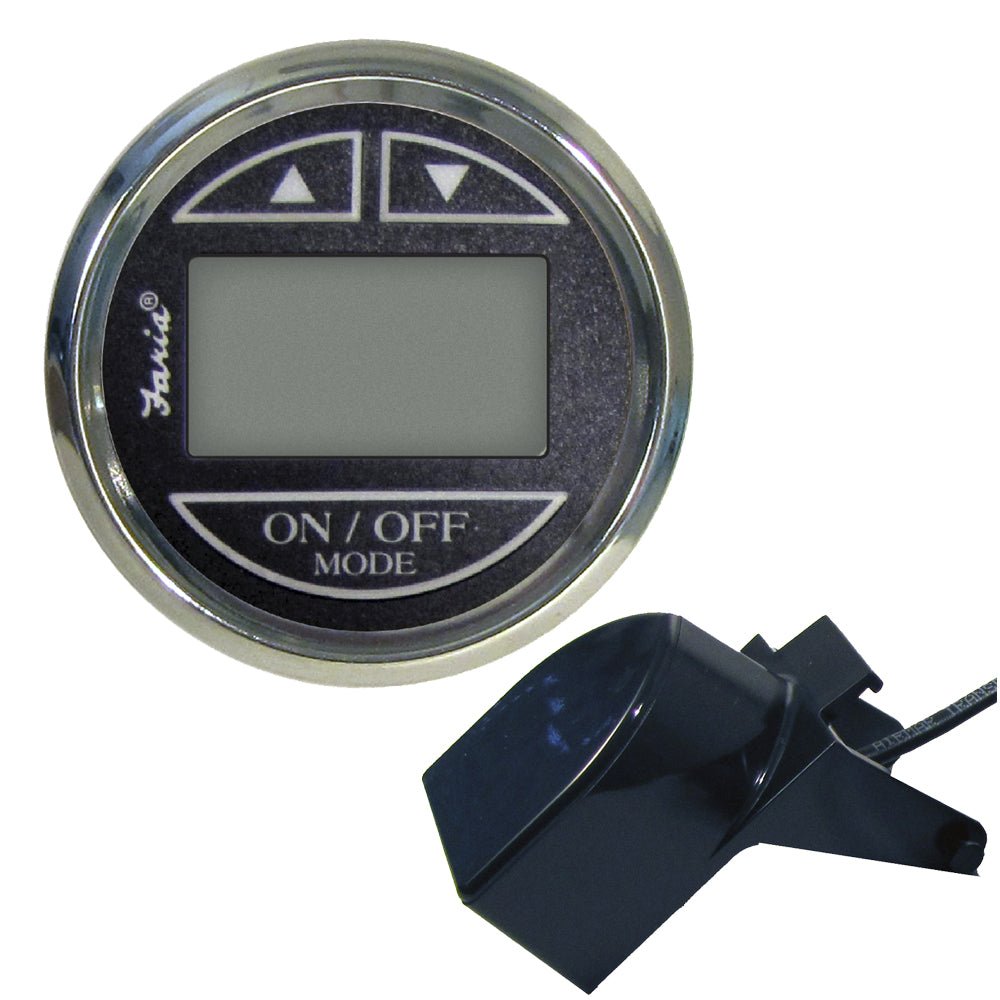 Faria Platinum 2" Depth Sounder w/Transom Mount Transducer [22025] - Houseboatparts.com