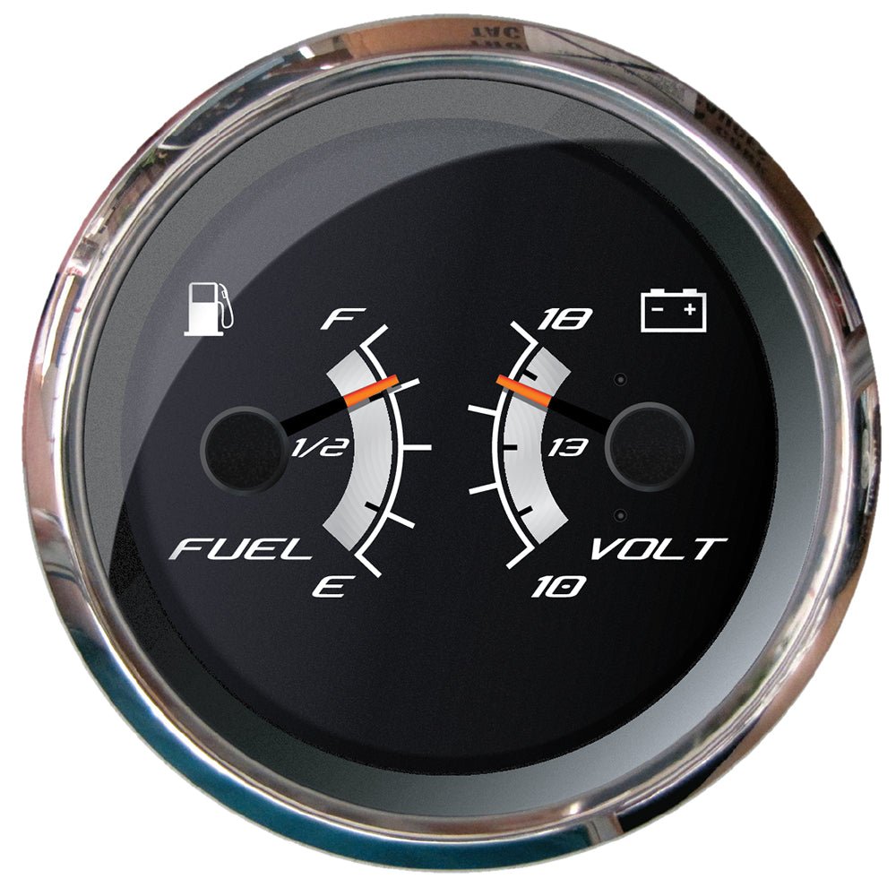 Faria Platinum 4" Multi-Function - Fuel Level Voltmeter [22013] - Houseboatparts.com