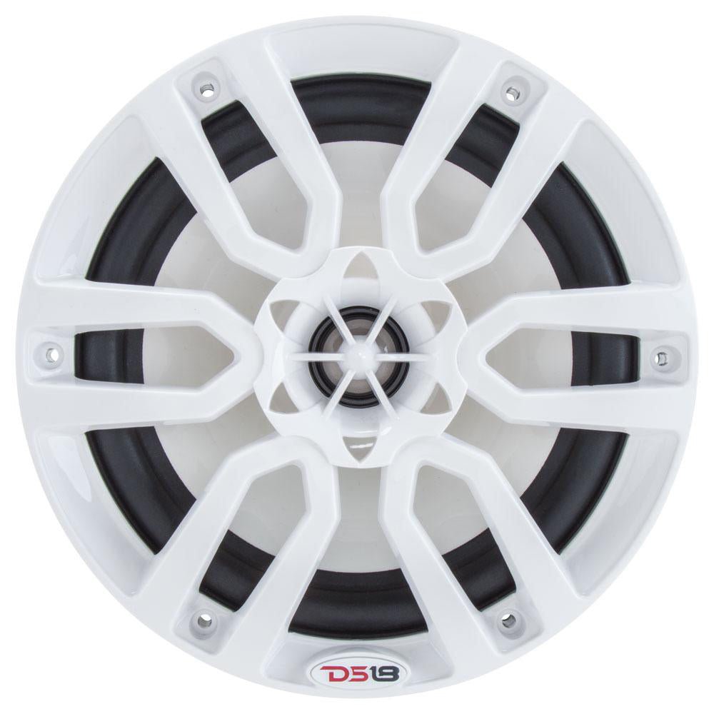 DS18 HYDRO 6.5" 2-Way Marine Speakers w/RGB LED Lights 300W - White [NXL-6] - Houseboatparts.com