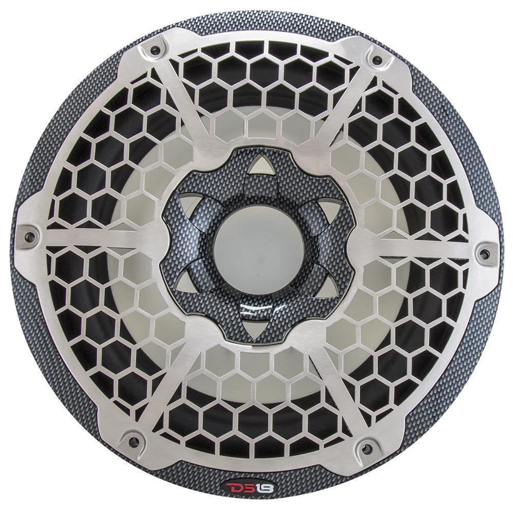 DS18 HYDRO 10" Subwoofer w/RGB Lights - 600W - Carbon Fiber [CF-10SUB] - Houseboatparts.com