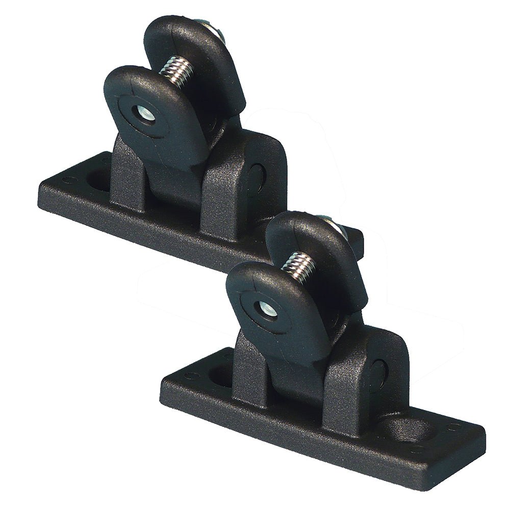 Carver Deck Hinge Nylon Pair - Black [7782B] - Houseboatparts.com